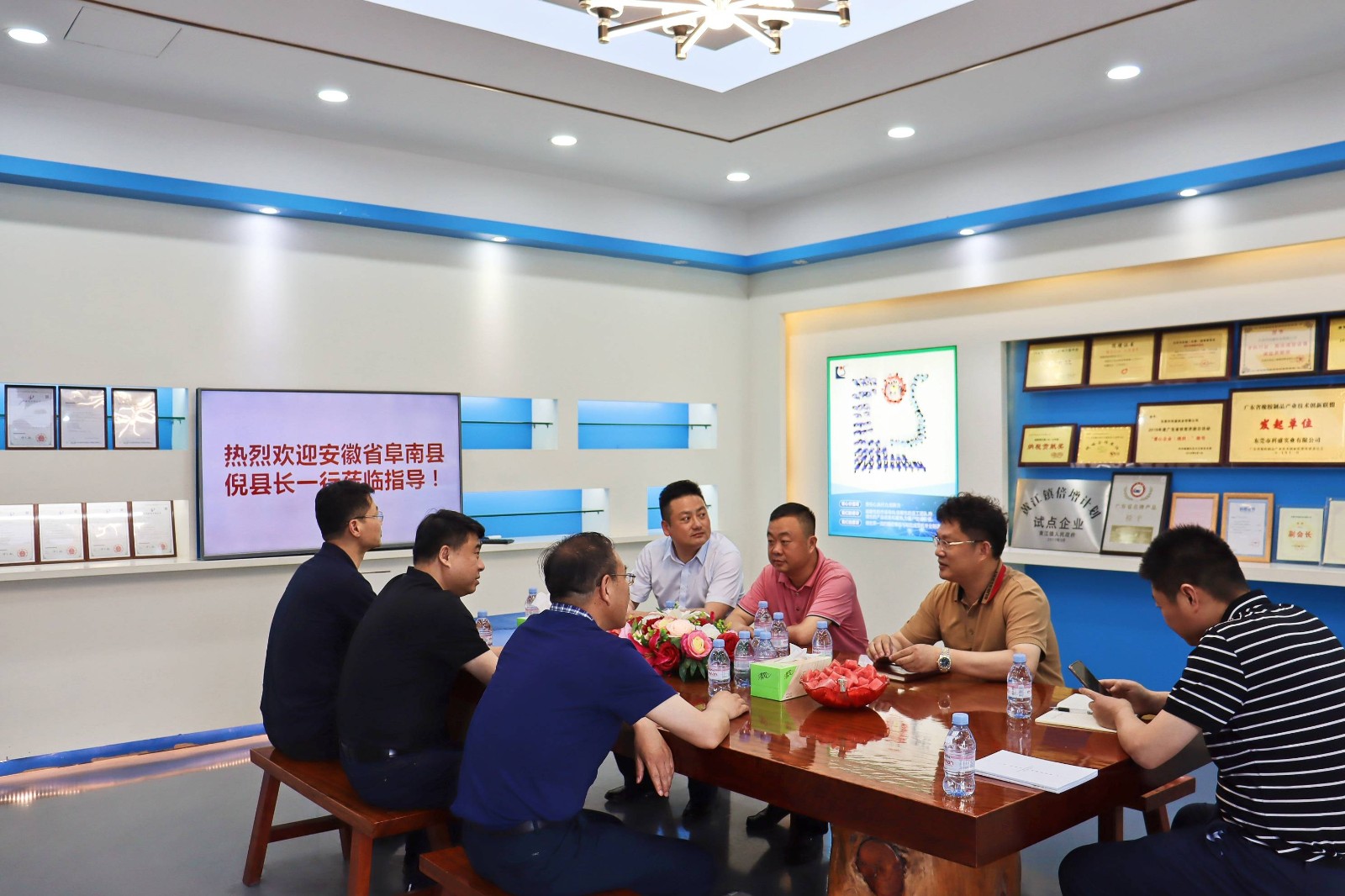 熱烈歡迎安徽省阜南縣倪縣長一行蒞臨指導(dǎo)！